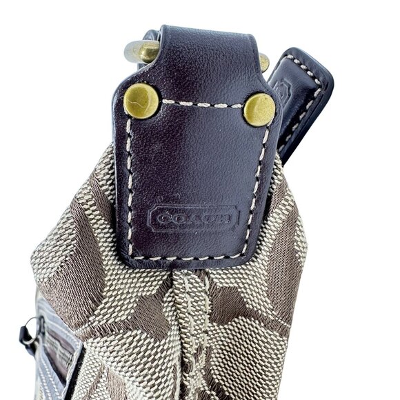 Coach Signature Small Crossbody Bag - Swing Pack - J0671-10840 - Brown - Picture 5 of 6